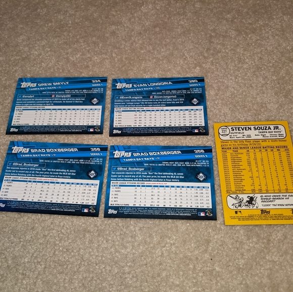 2017, 16, 15, 14 Tampa Bay rays lot of 15 - Picture 4 of 10